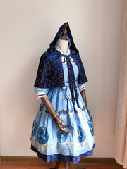 Short Hooded Velvet Lolita Cape