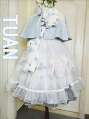 Short Lolita Cape with Velvet Lapel