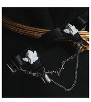 Gothic Angel Leg Wear with Chain Underknee Lolita Stockings